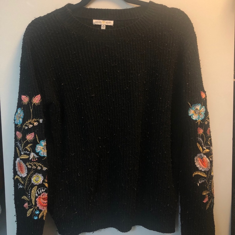 Woven Heart Sweatshirt